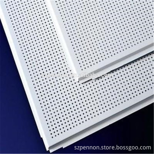 Hot sale popular suspended metal ceiling tiles lay-in perforated ceiling